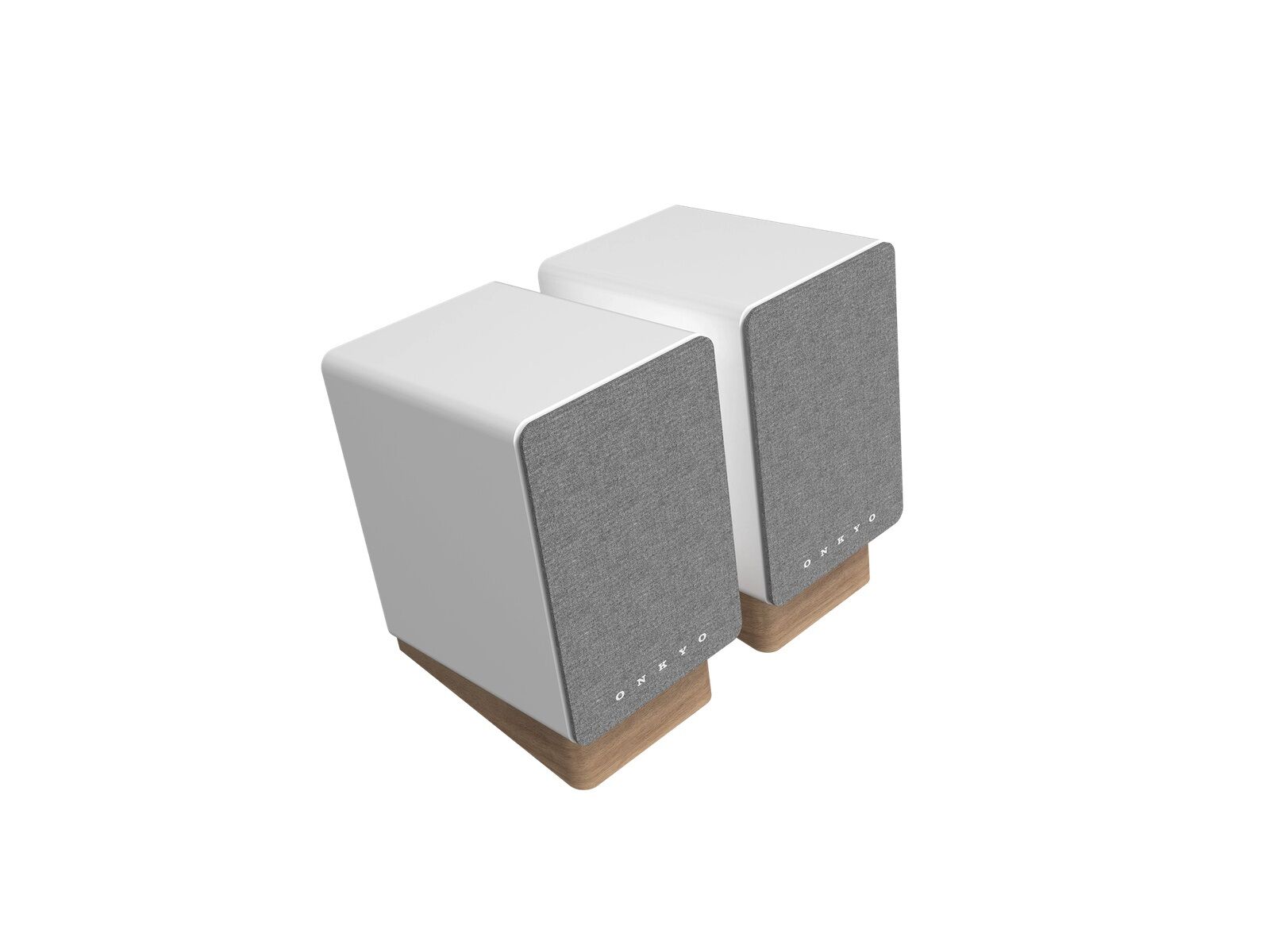 Onkyo GX 10 DB vorn weiß.jpg Onkyo GX-10DB Aktiv Regallautsprecher (Paar) weiß