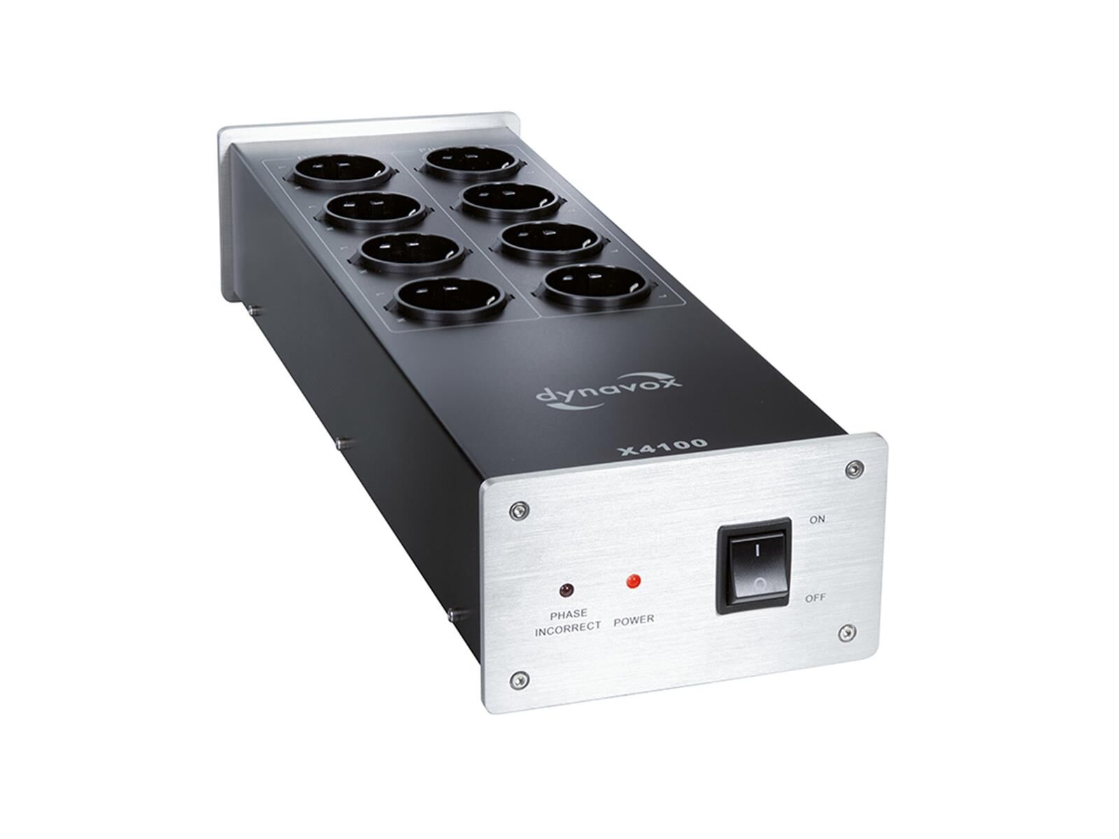 Dynavox X4100B HIFI-Steckdosenleiste Silber