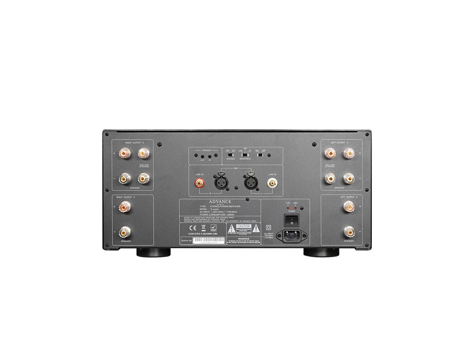 X-A600-Back Advance Paris X-A 600 + AudioQuest NRG X3 1 Meter Kabel