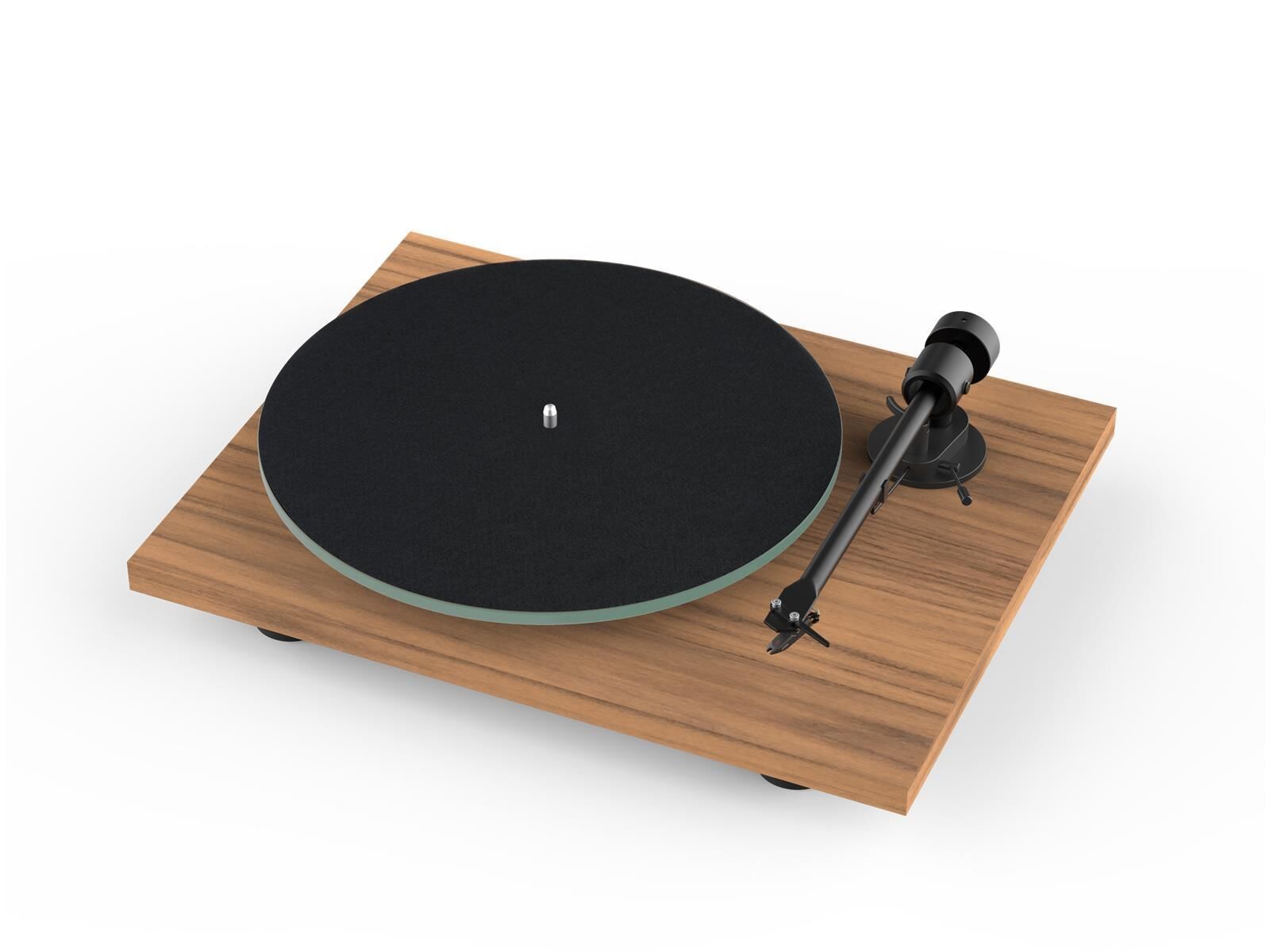 Pro-Ject T1 EVO Plattenspieler Standard mit Riemenantrieb Holzfinish Walnuss