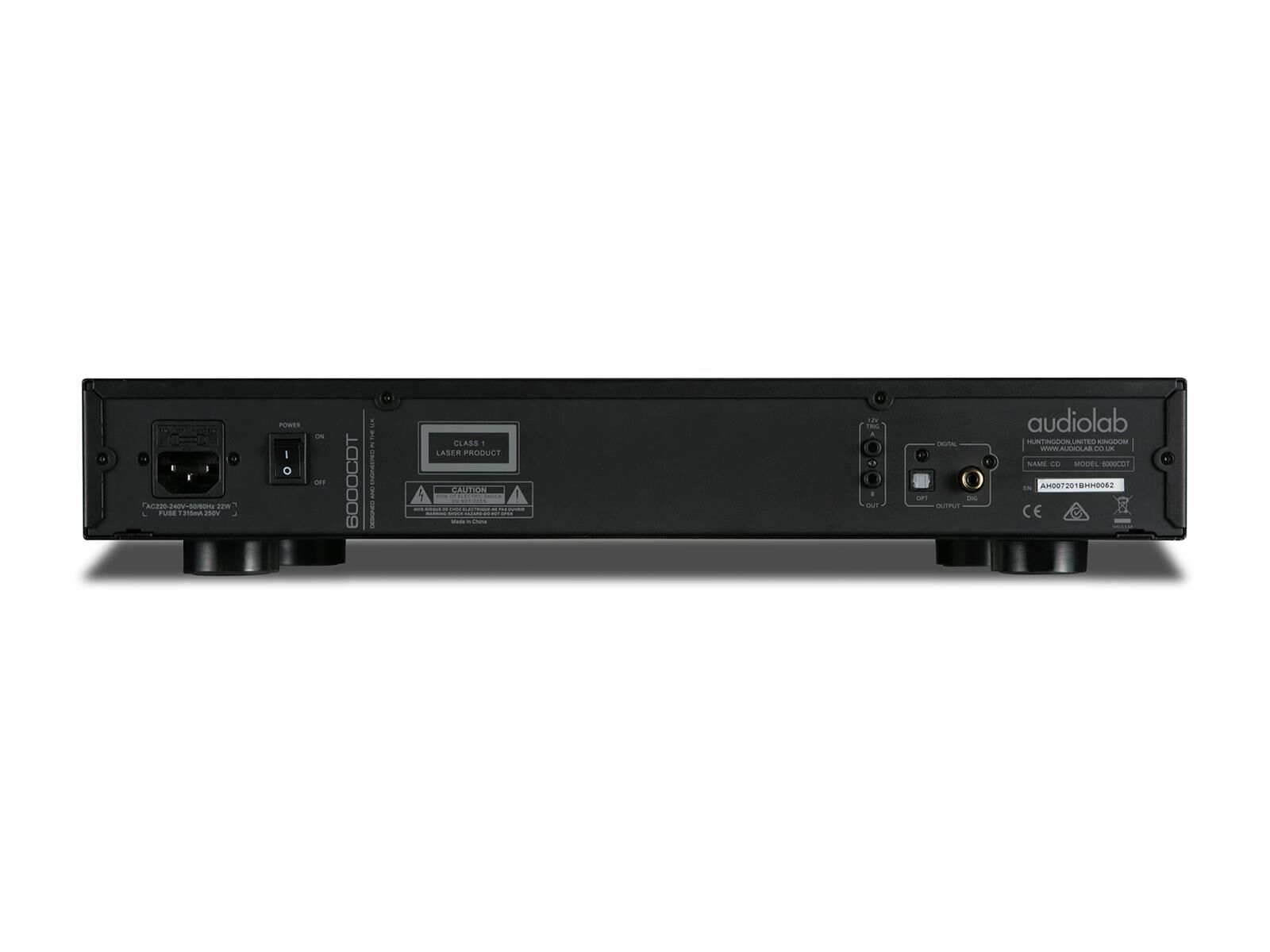 6000CDT-black-back audiolab 6000CDT CD-Player Schwarz