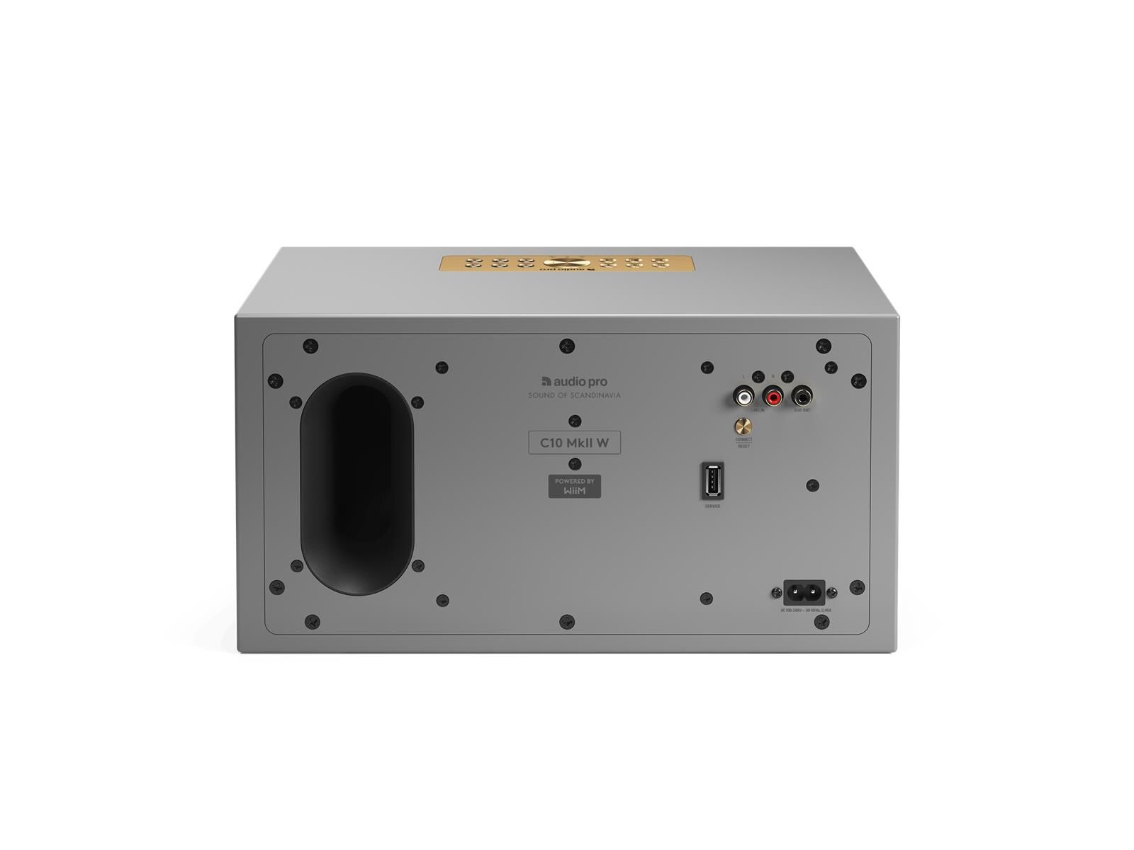 c10 MKII grau hinten.png Audio Pro C10 MkII Wireless Multiroom Grau