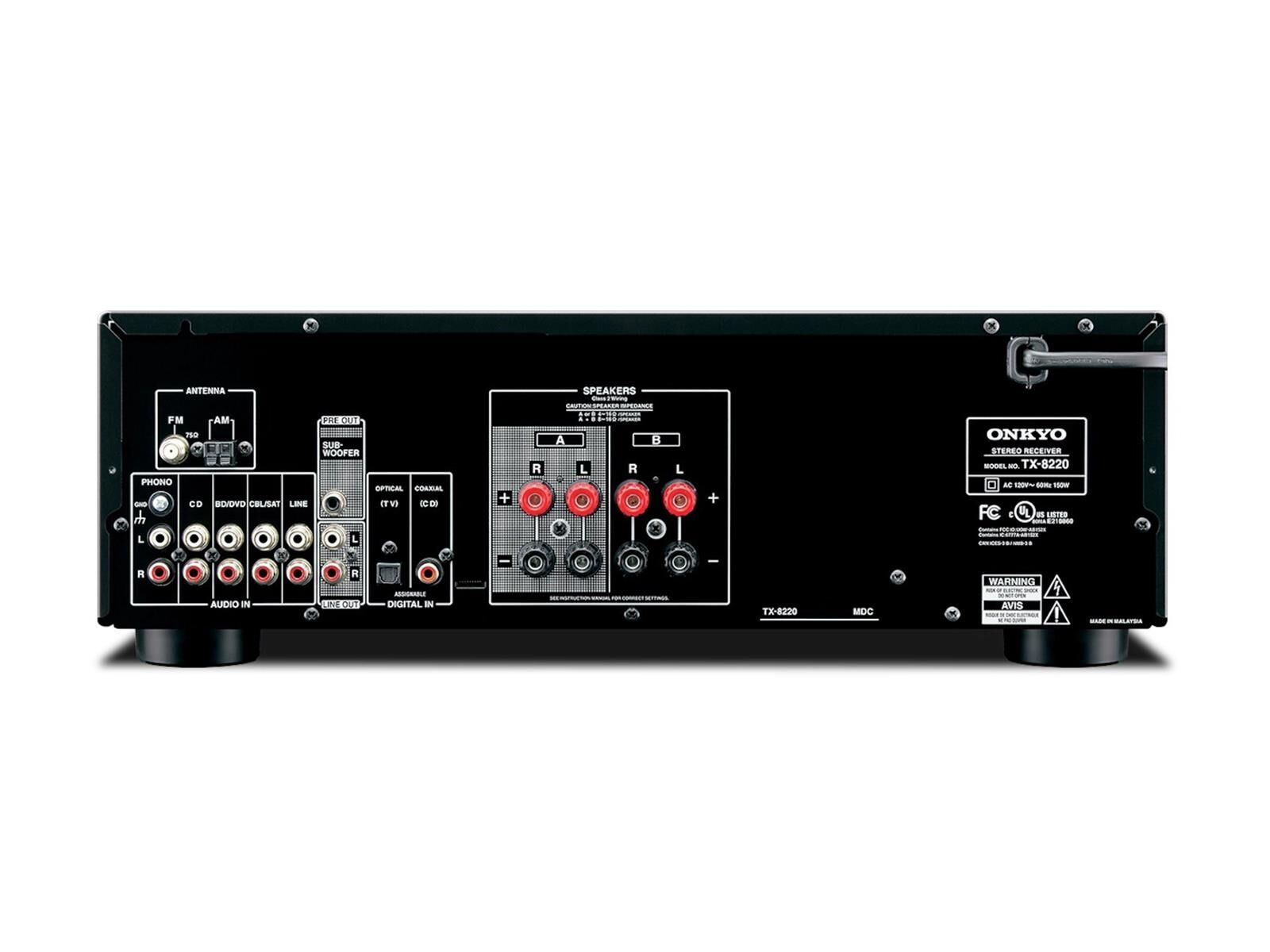 Onkyo TX-8220 Stereo-Receiver schwarz (B-Ware)