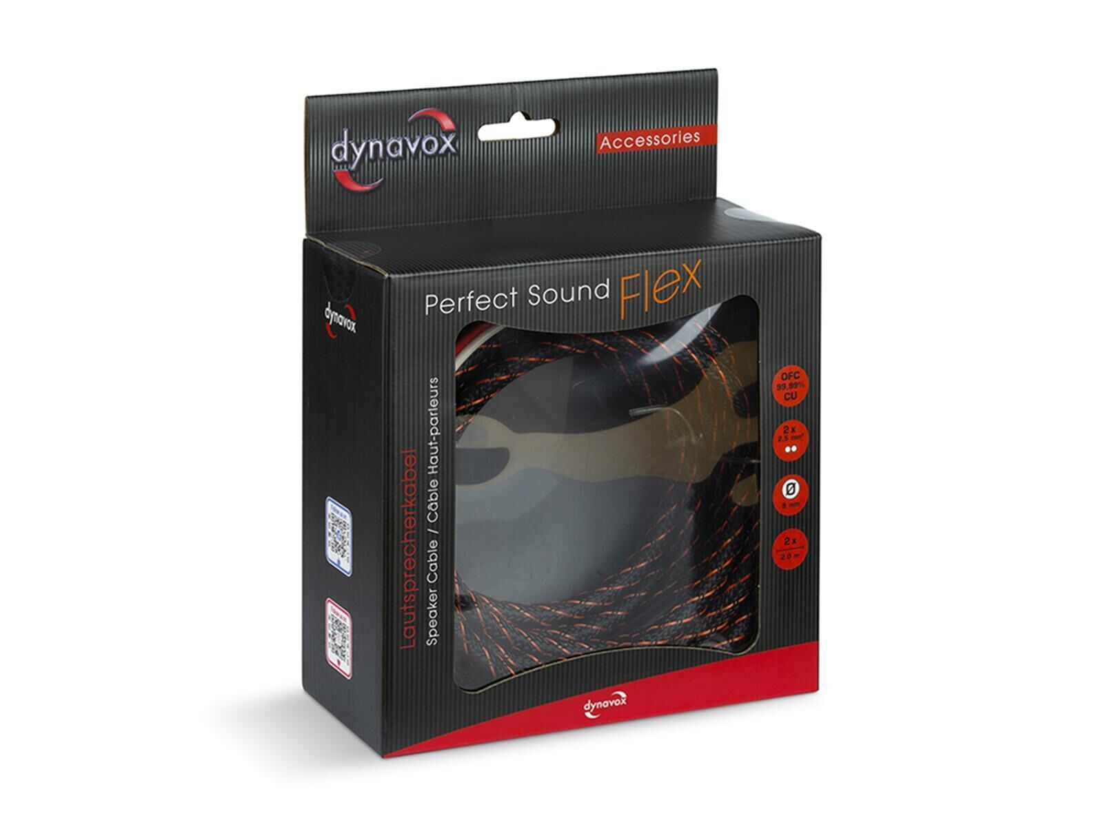 dynavox Verpackung.jpg Dynavox Perfect Sound Flex Lautsprecherkabel 3m
