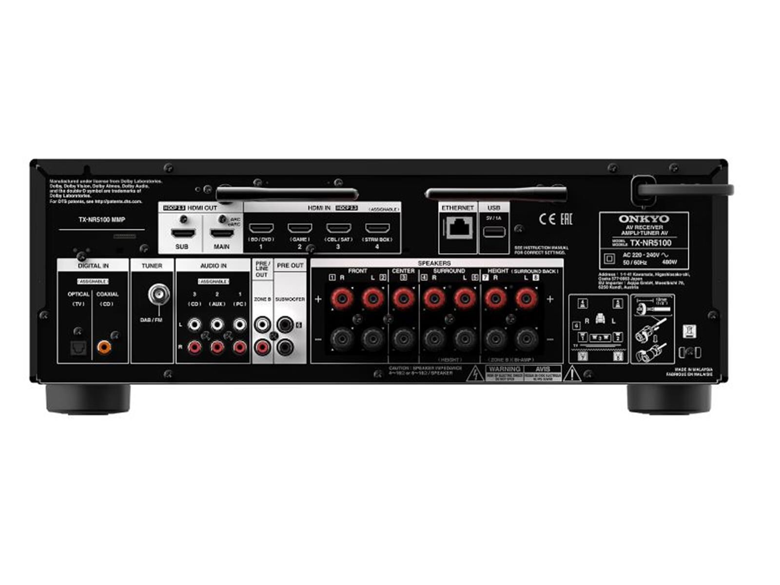 OnkyoTX-NR5100 AV Receiver schwarz