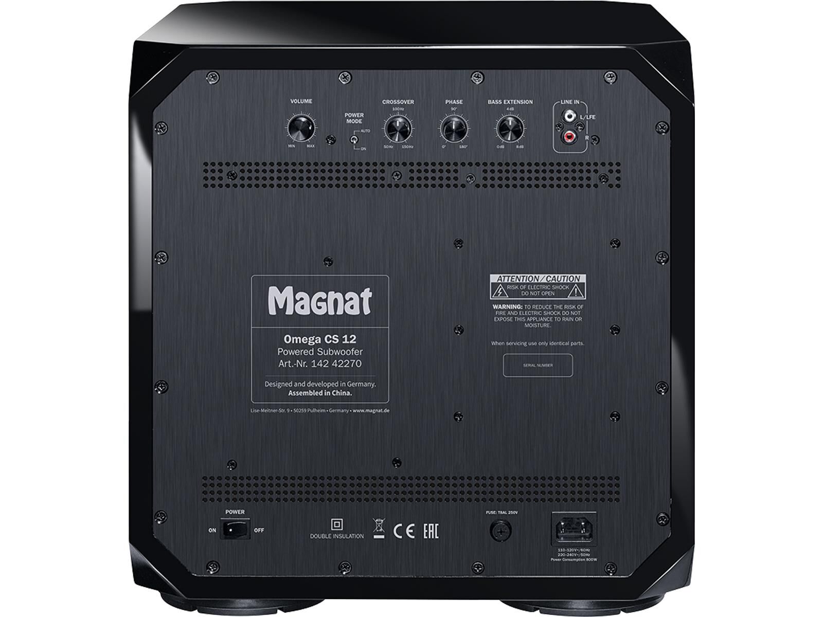 Magnat Omega CS 12 Subwoofer schwarz
