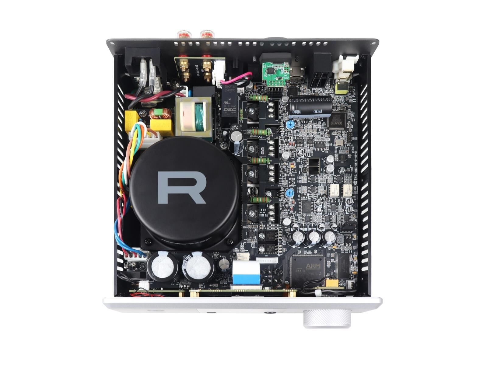 rot_DX-5offen.jpg Rotel DX-5 Stereo- Vollverstärker schwarz