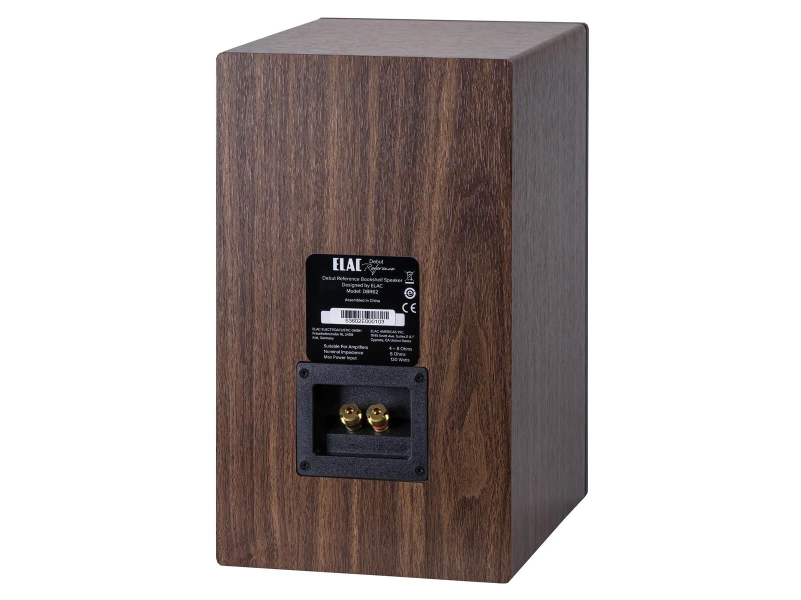 ELAC - Debut Reference DBR62 Schwarz -3 ELAC Debut Reference DBR62 (Paar Walnuss/Schwarz
