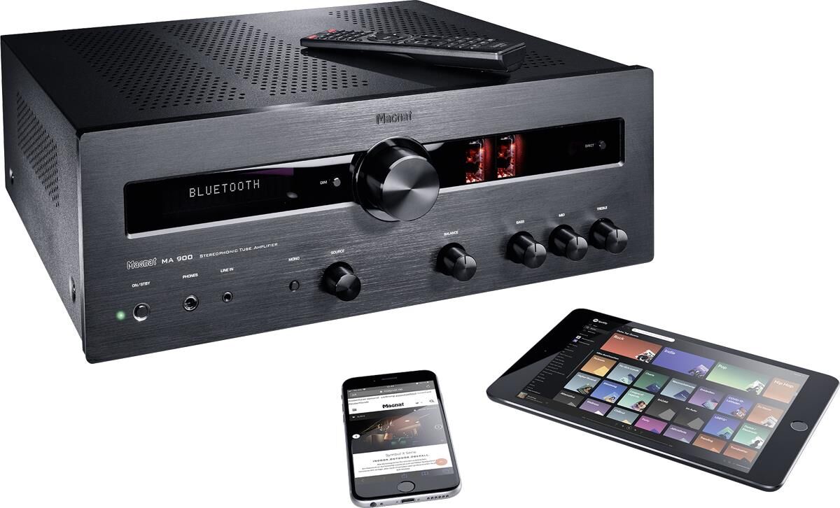 Magnat Ma 900 schwarz Hybrid-Vollverstärker