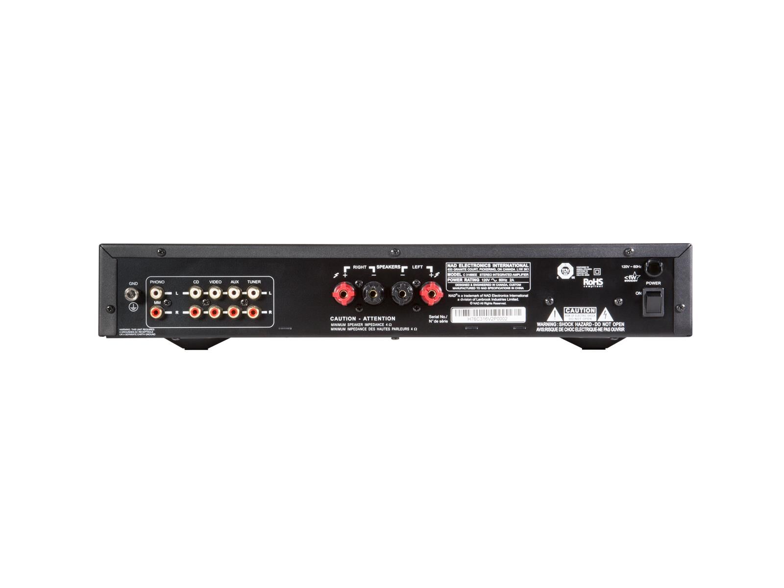 NAD C316BEE v2 Graphite Stereo-Vollverstärker