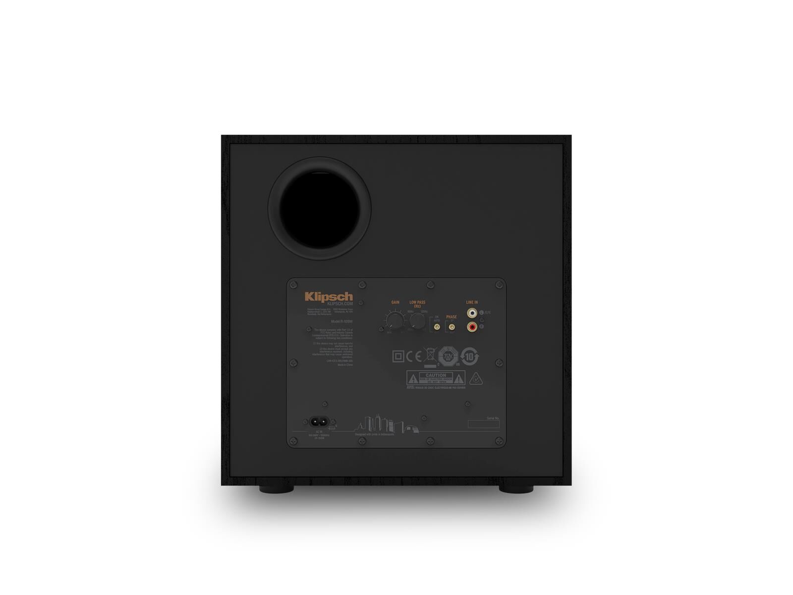 Klipsch-R-101SW hinten.png Klipsch R-101SW Subwoofer