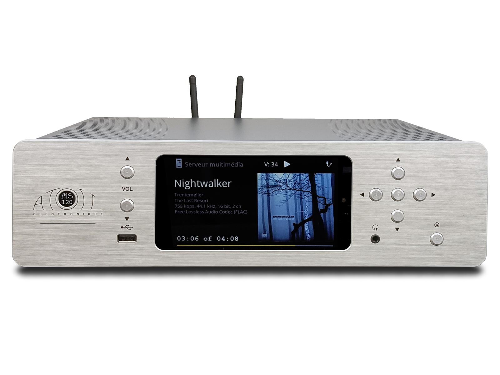 Atoll MS 120 Streamingvorstufe silber
