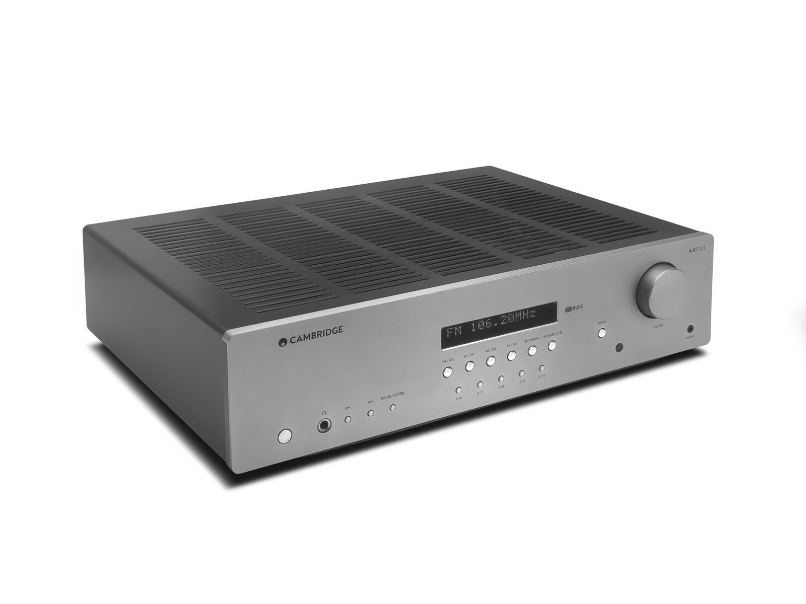 AXR100_Top_ThreeQ.jpg Cambridge Audio AXR100D Stereo Receiver FM/DAB+