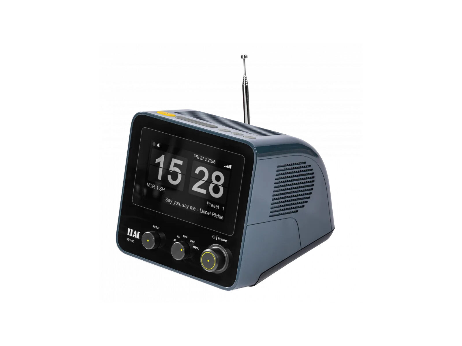 Elac RD 100 DAB Retro Radiowecker grau