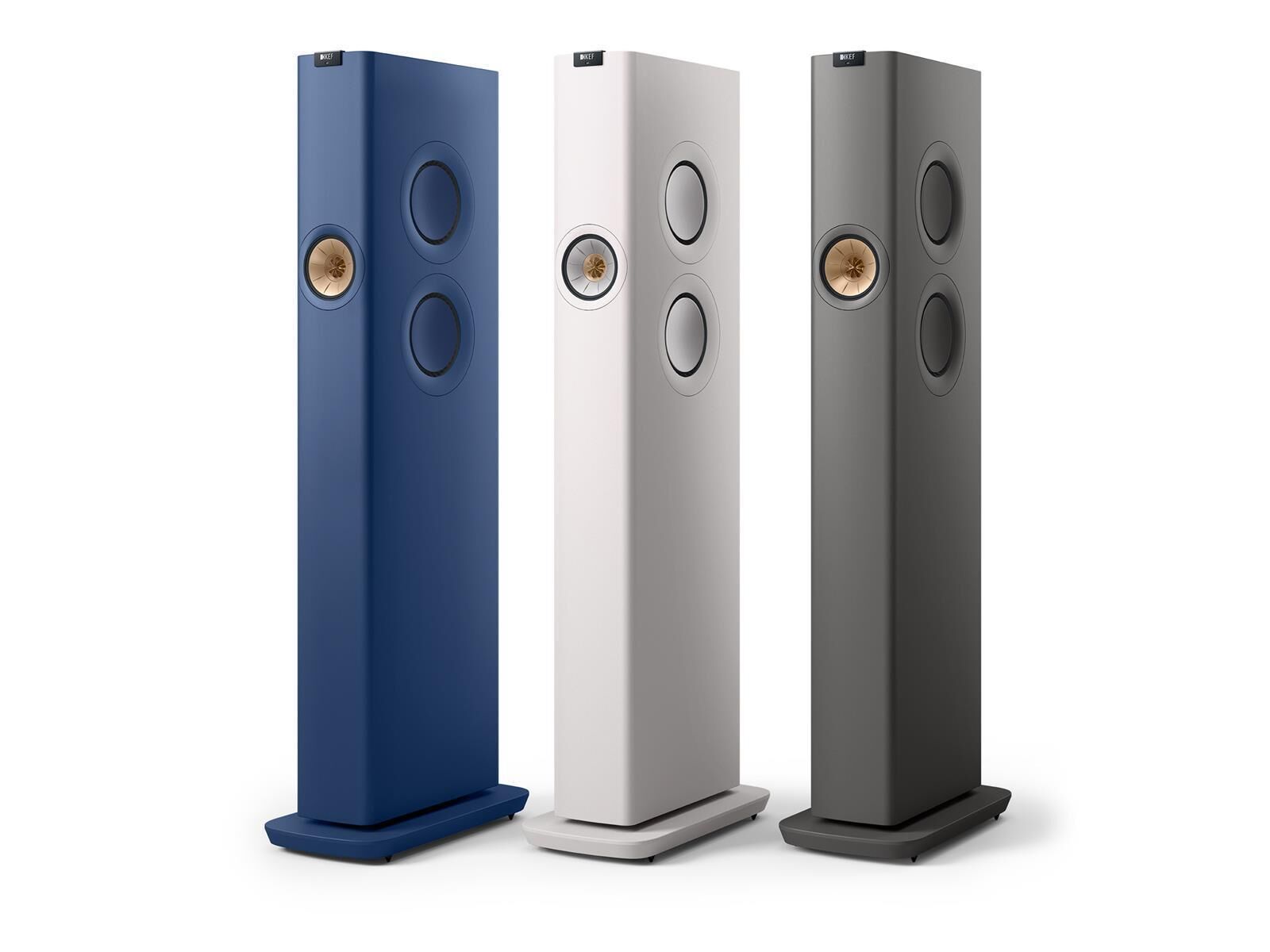 KEF LS60 wireless Standlautsprecher (Paarpreis) Mineral Weiß