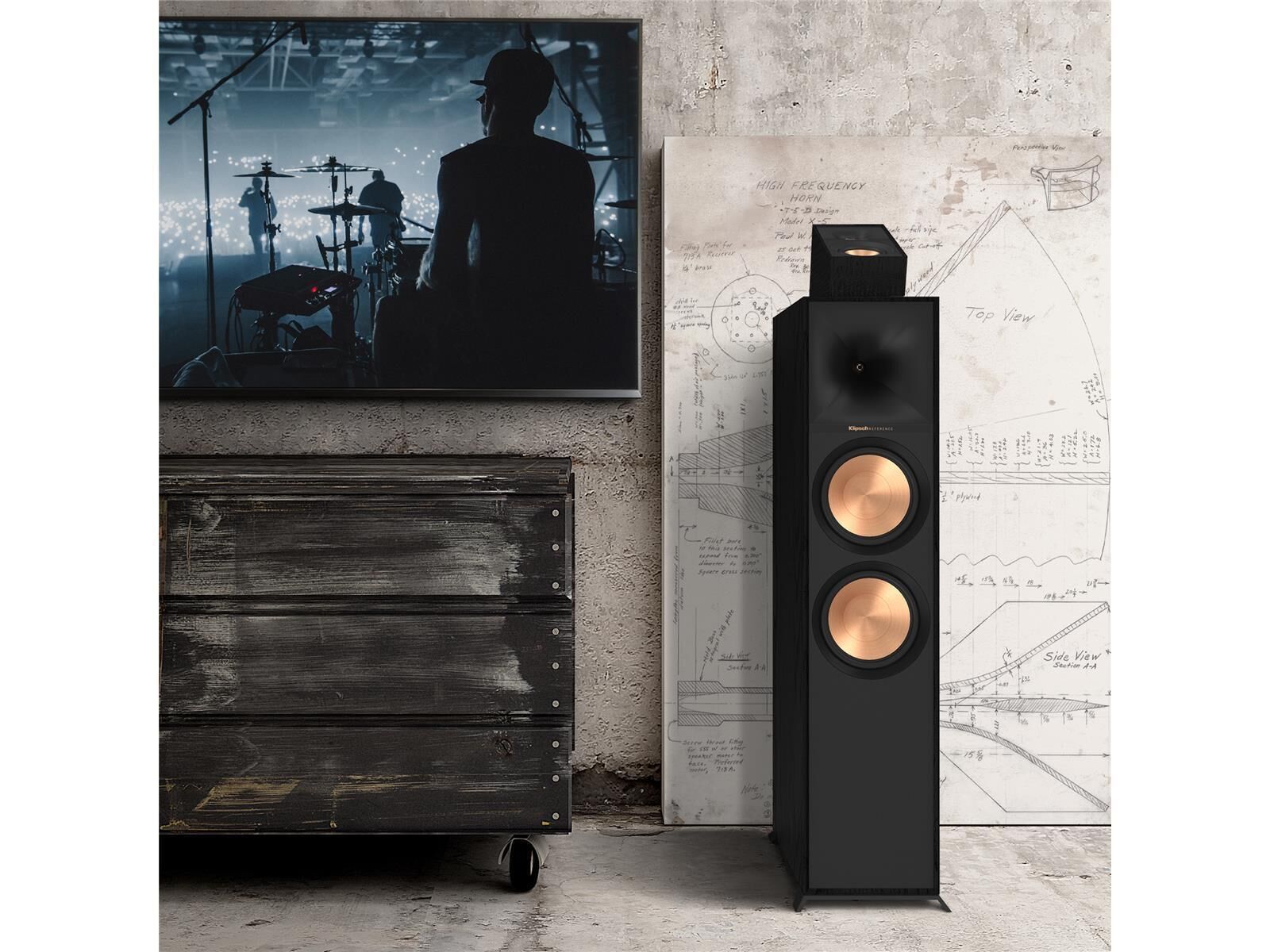 Klipsch R-40SA Surround Lautsprecher (Paar) schwarz B-Ware