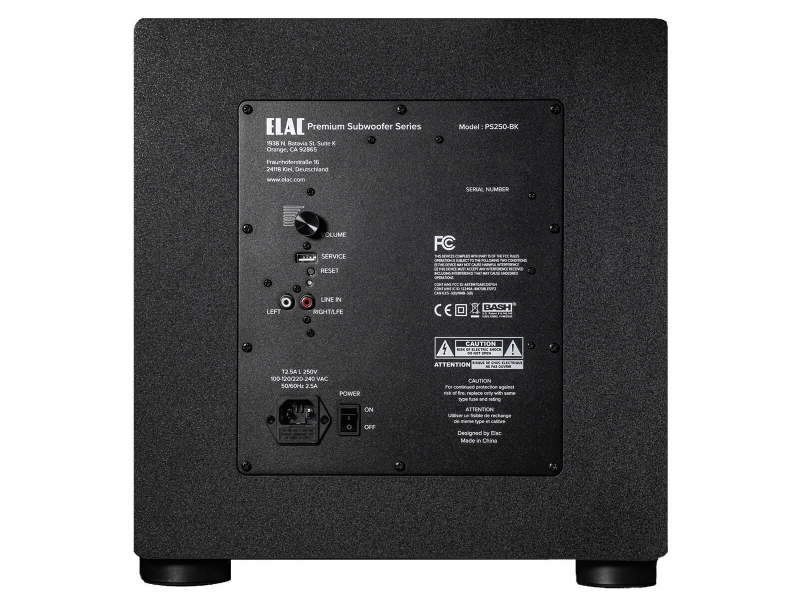 ELAC Subwoofer PS250-BK schwarz mit DSP
