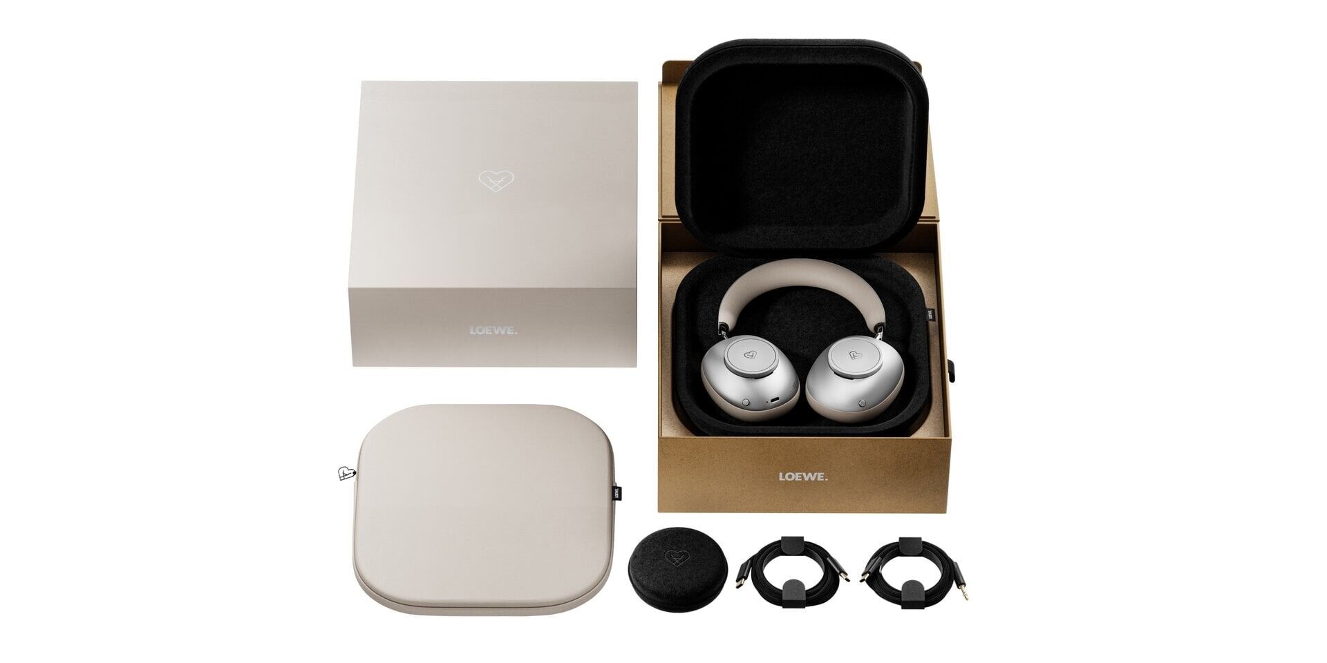 Leo Beige 6.jpg Loewe Leo Wireless ANC Kopfhörer Moonlight beige (Aussteller)