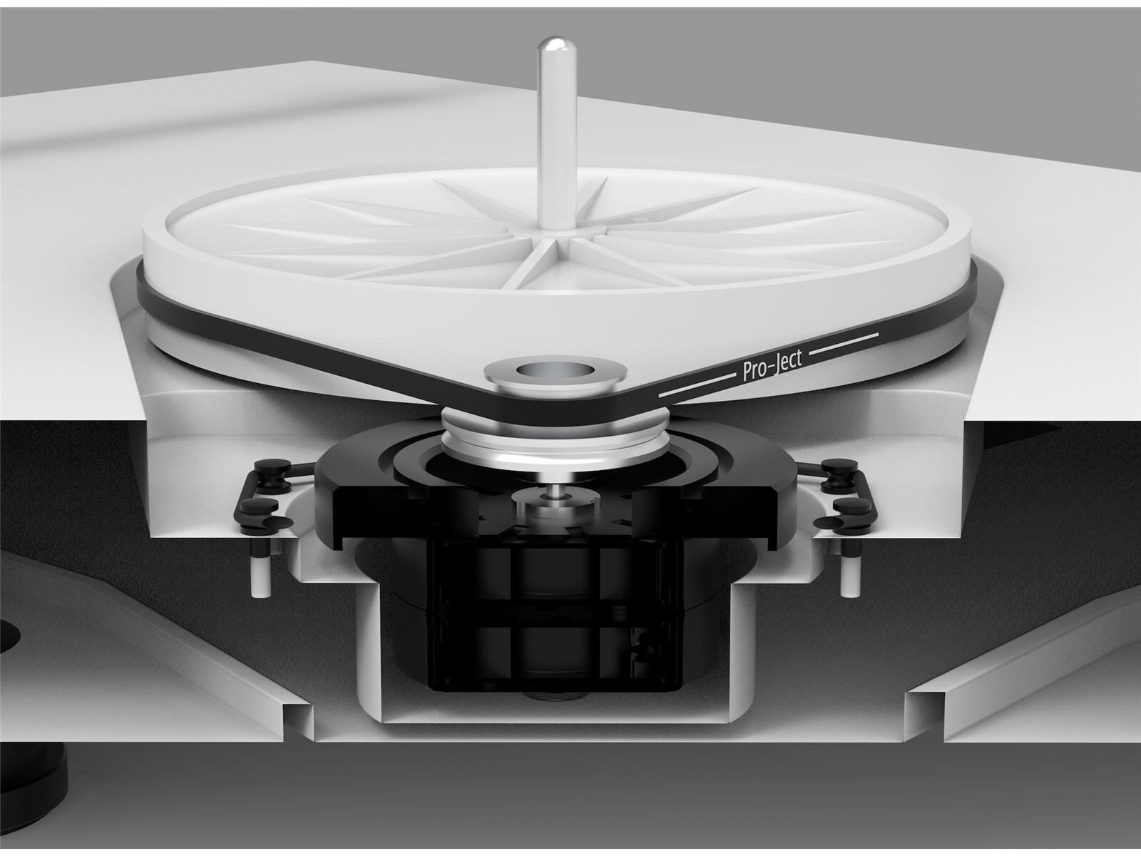 Pro-Ject X2 B True-Balanced-Plattenspieler hochglanz schwarz