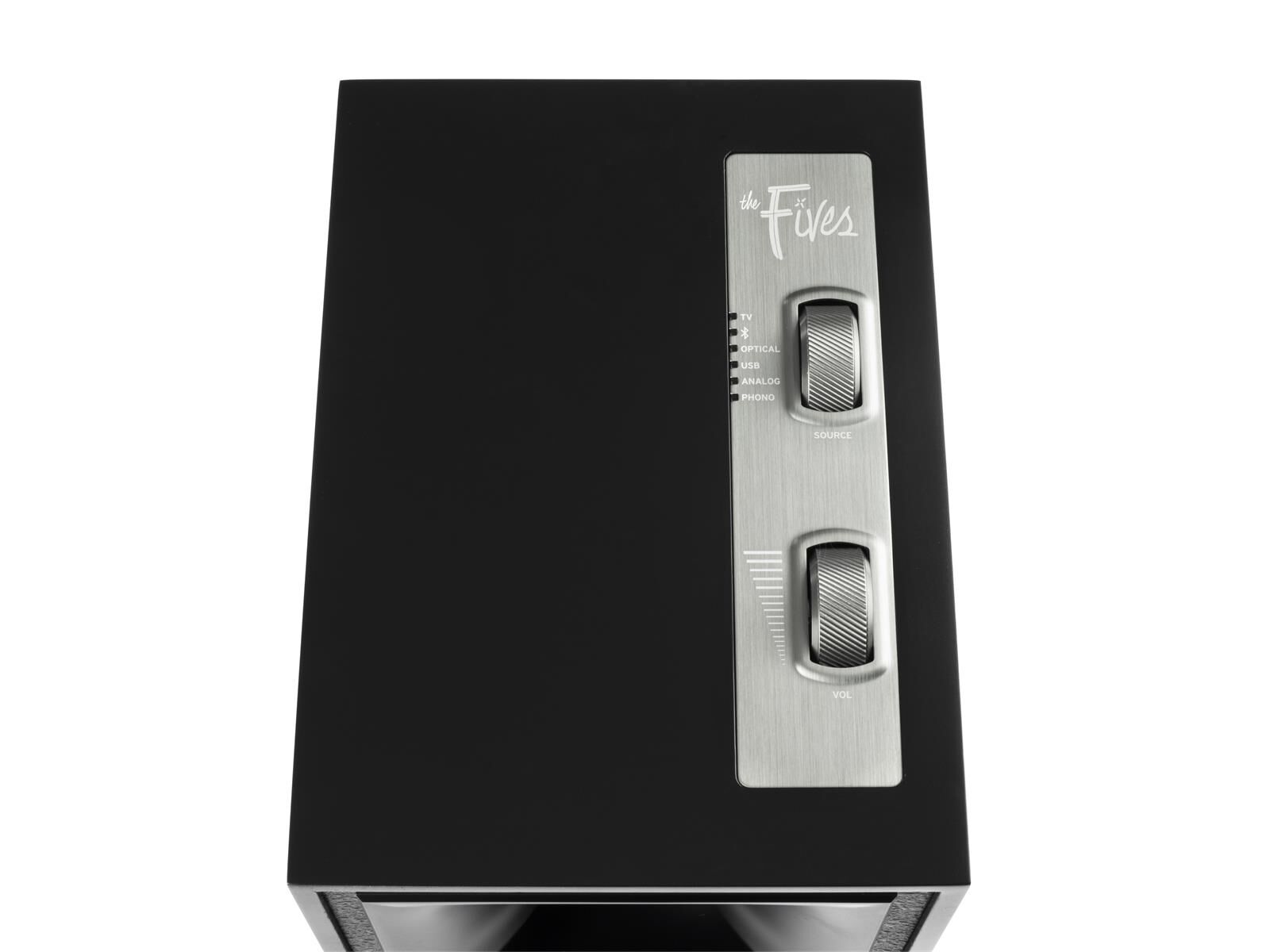 The-Fives_Matte-Black_Controls.jpg Klipsch The Fives Aktiv-Lautsprecher schwarz matt