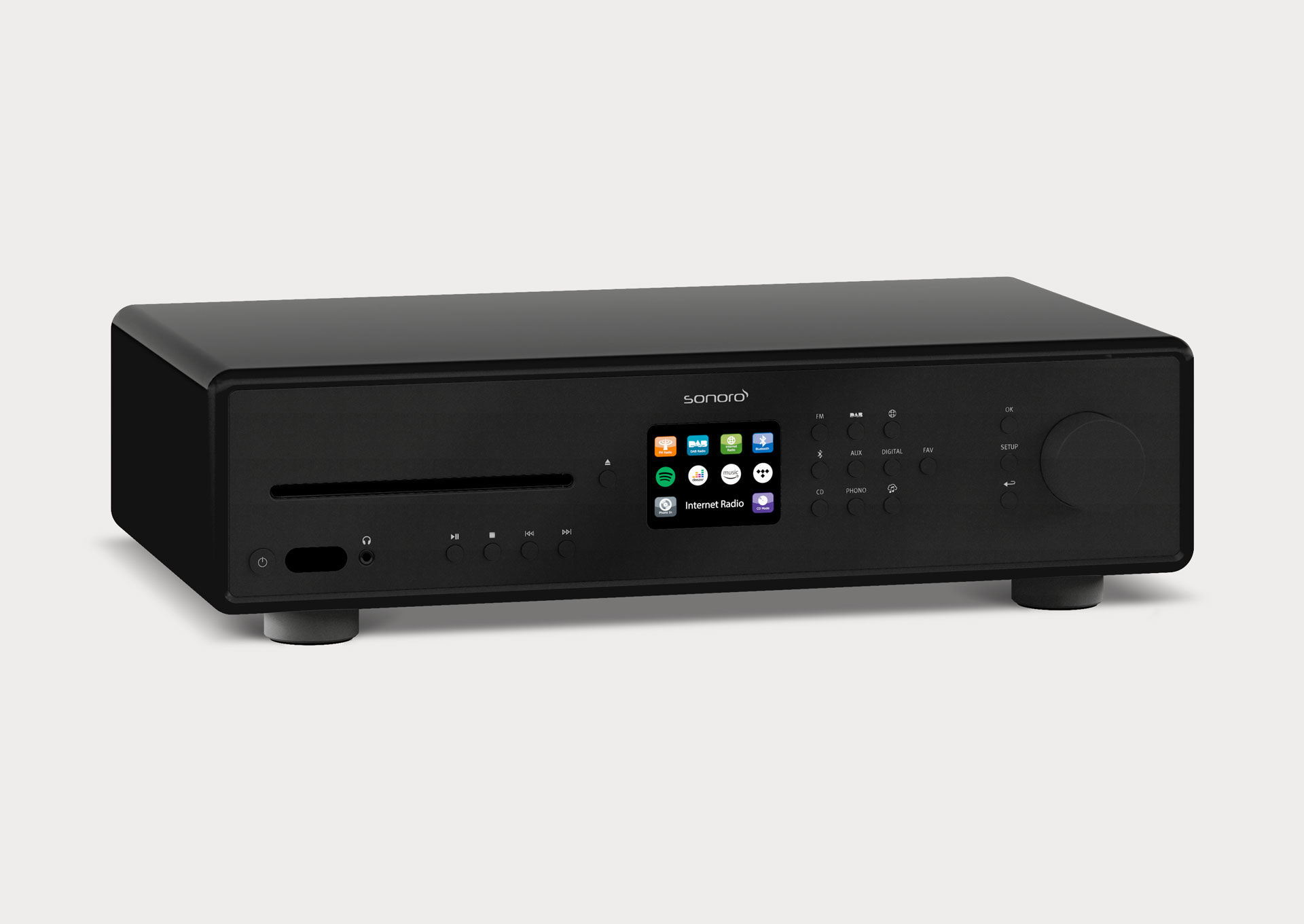 Sonoro Maestro Stereoreceiver Schwarz Matt