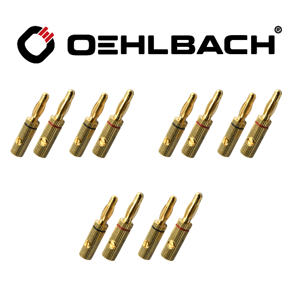 OEHLBACH Bananen-Stecker Banana Pin-B3 12er Set