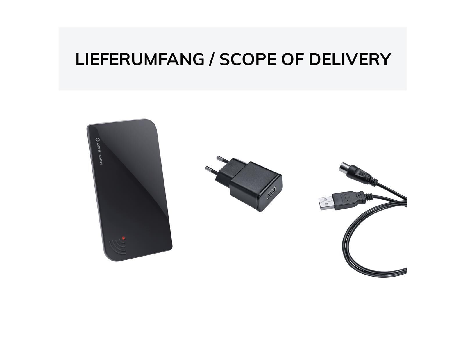 Oehlbach SCOPE VISION Zimmerantenne für DVB-T2 schwarz