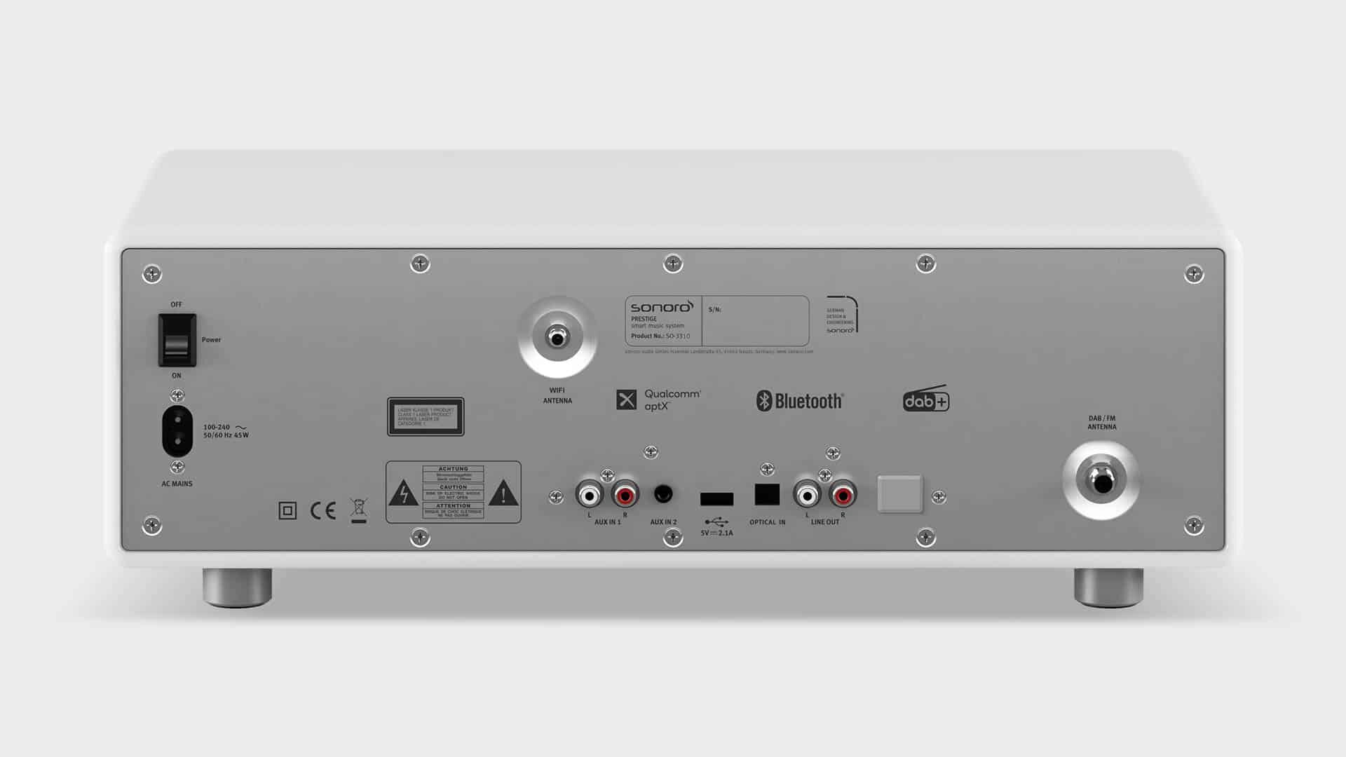 Sonoro Prestige weiß-silber Aussteller Sonoro Prestige weiß-silber Aussteller