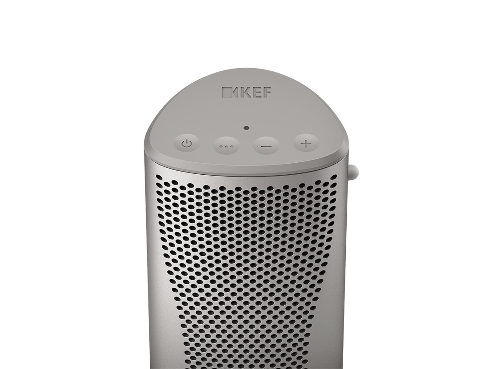 KEF MUO Bluetooth Lautsprecher Silver Dusk