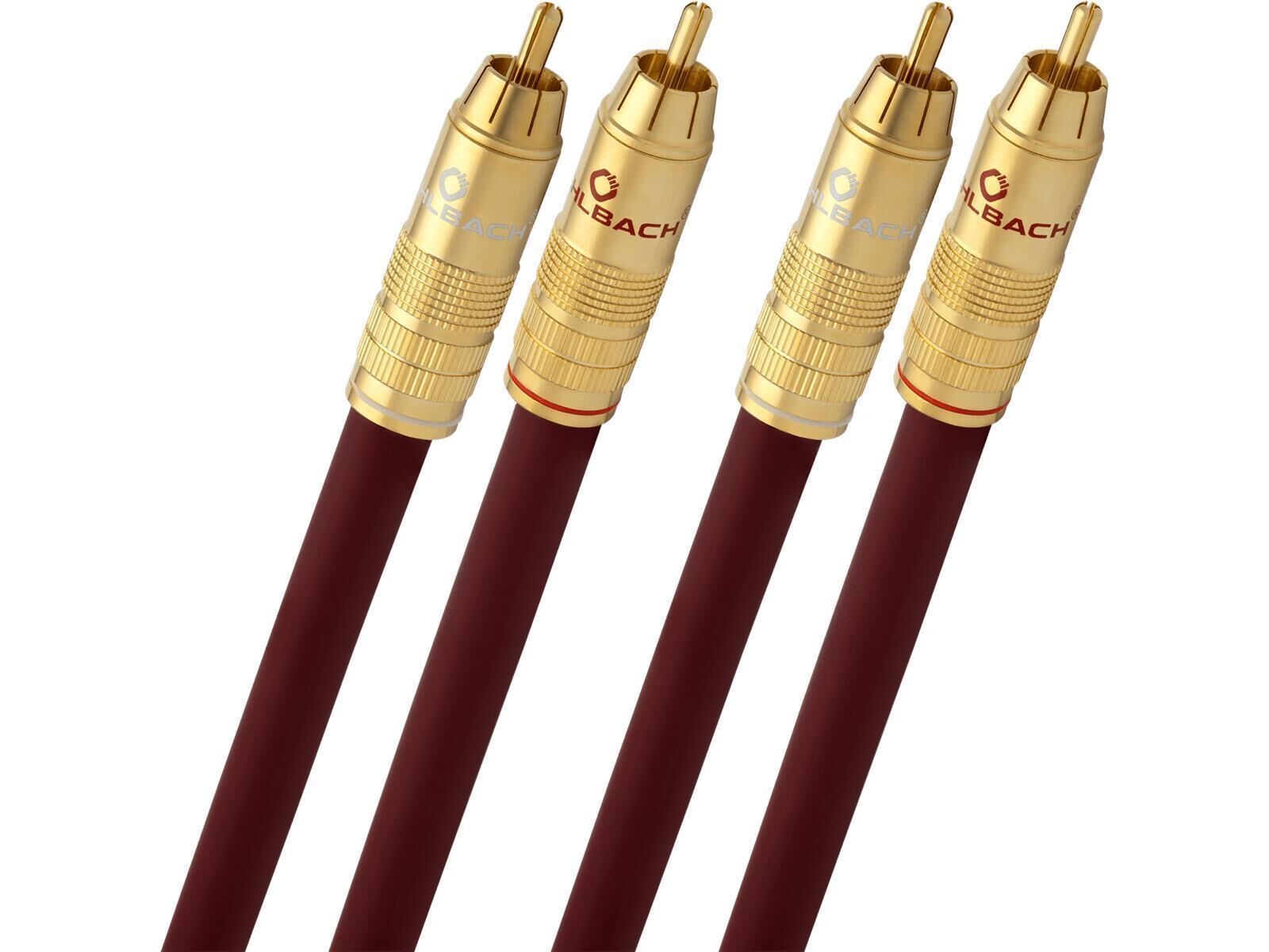 Oehlbach NF 214 Master Audio-Cinchkabel rot 0,50m