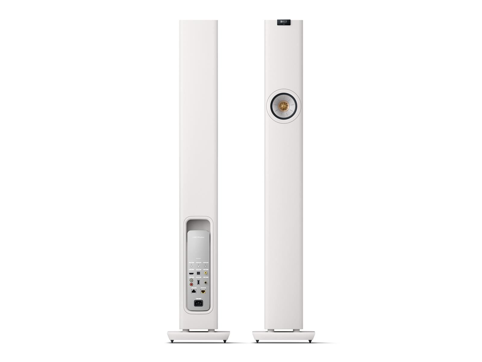 KEF LS60 wireless Standlautsprecher (Paarpreis) Mineral Weiß