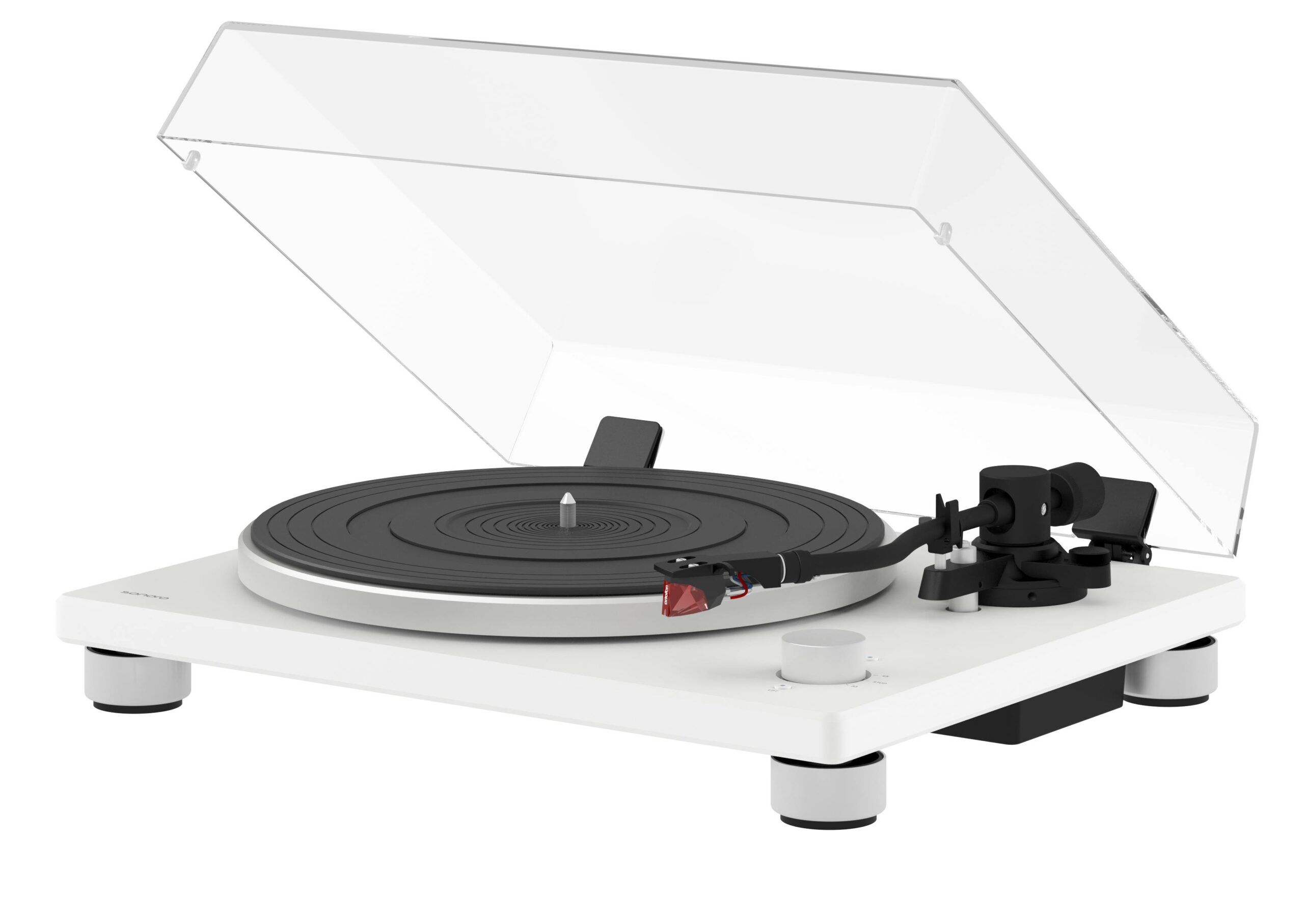 Sonoro Plattenspieler Platinum Automatic EAS weiß matt,silber