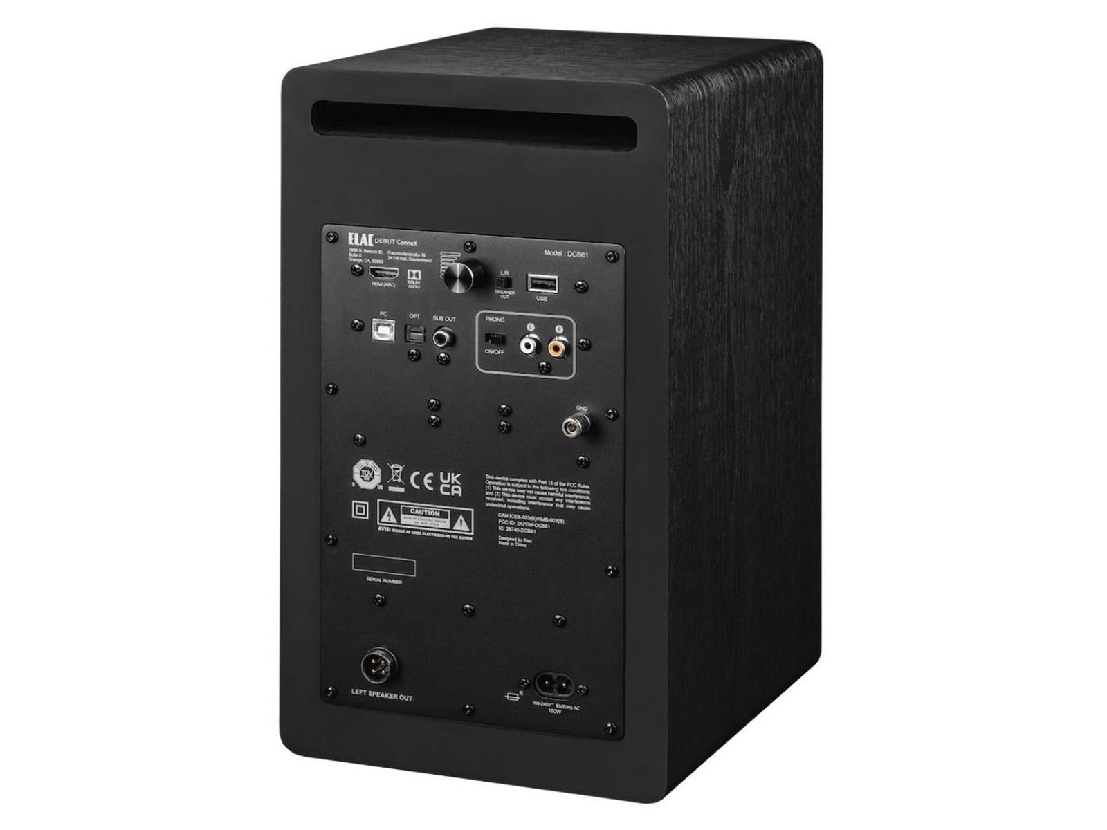 elac connex hinten.png ELAC Debut ConneX DCB61 (Paar) schwarz (B-Ware)