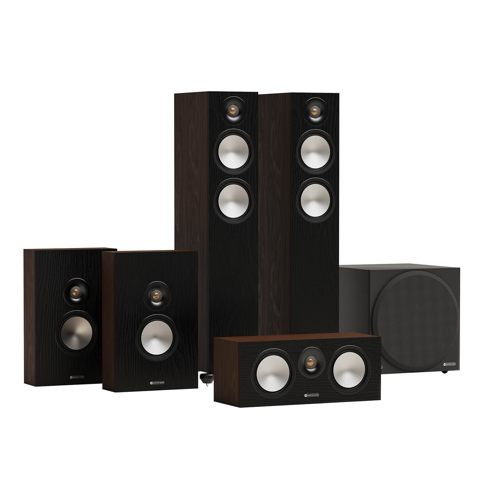 Monitor Audio Cinema 300 7G 5.1 Set W10 Walnuss Monitor Audio Cinema 300 7G 5.1 Set W10 Walnuss