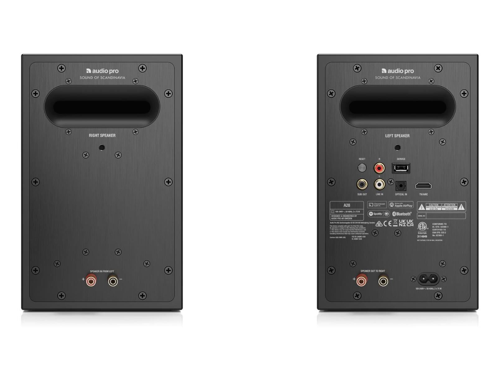 Audio Pro A28 Seidenmatt Schwarz