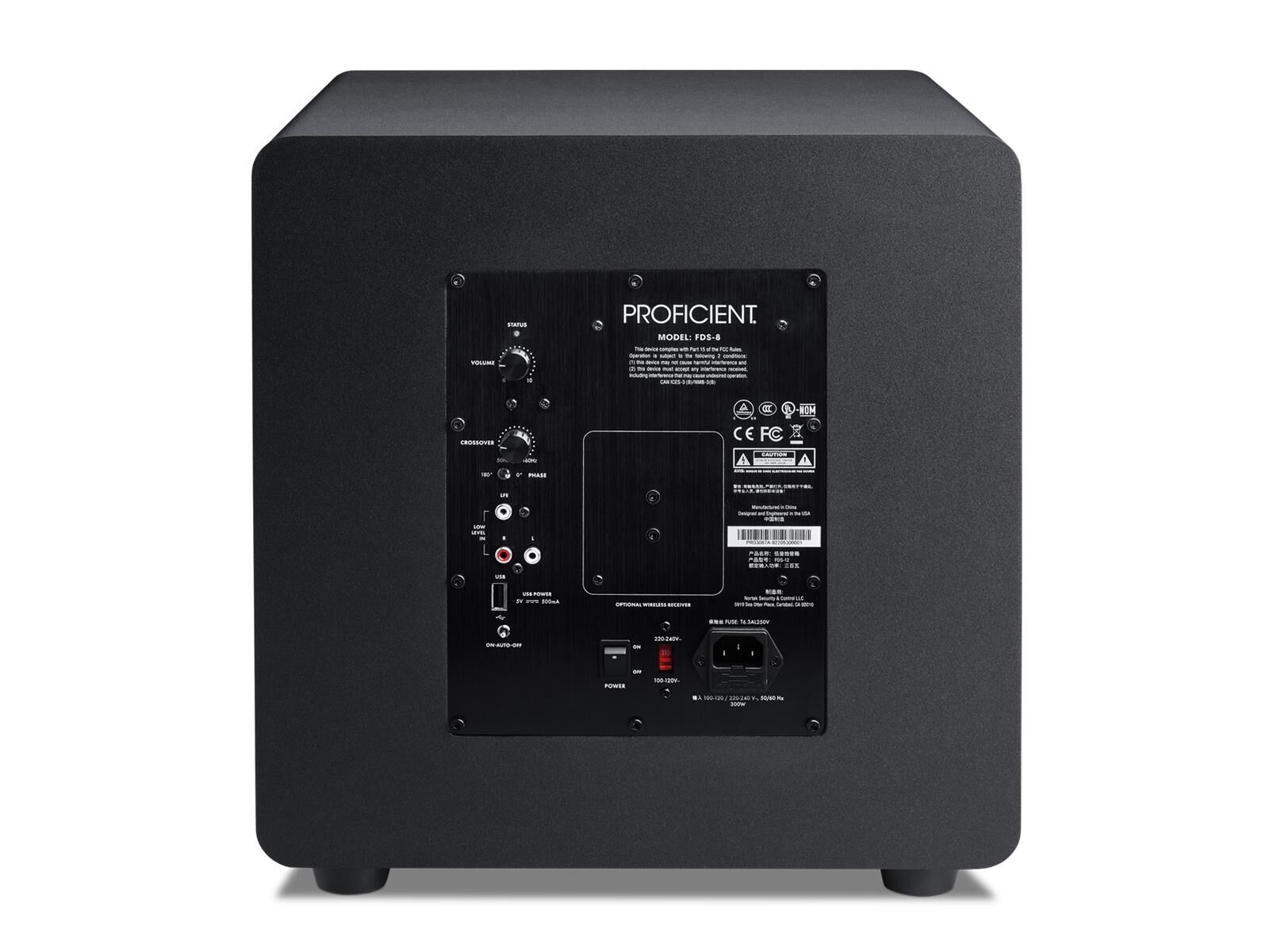 Proficient FDS-8 Subwoofer schwarz