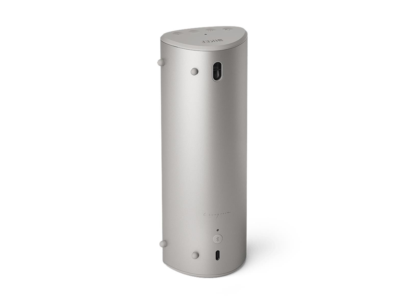 Muo hinten.png KEF MUO Bluetooth Lautsprecher Silver Dusk