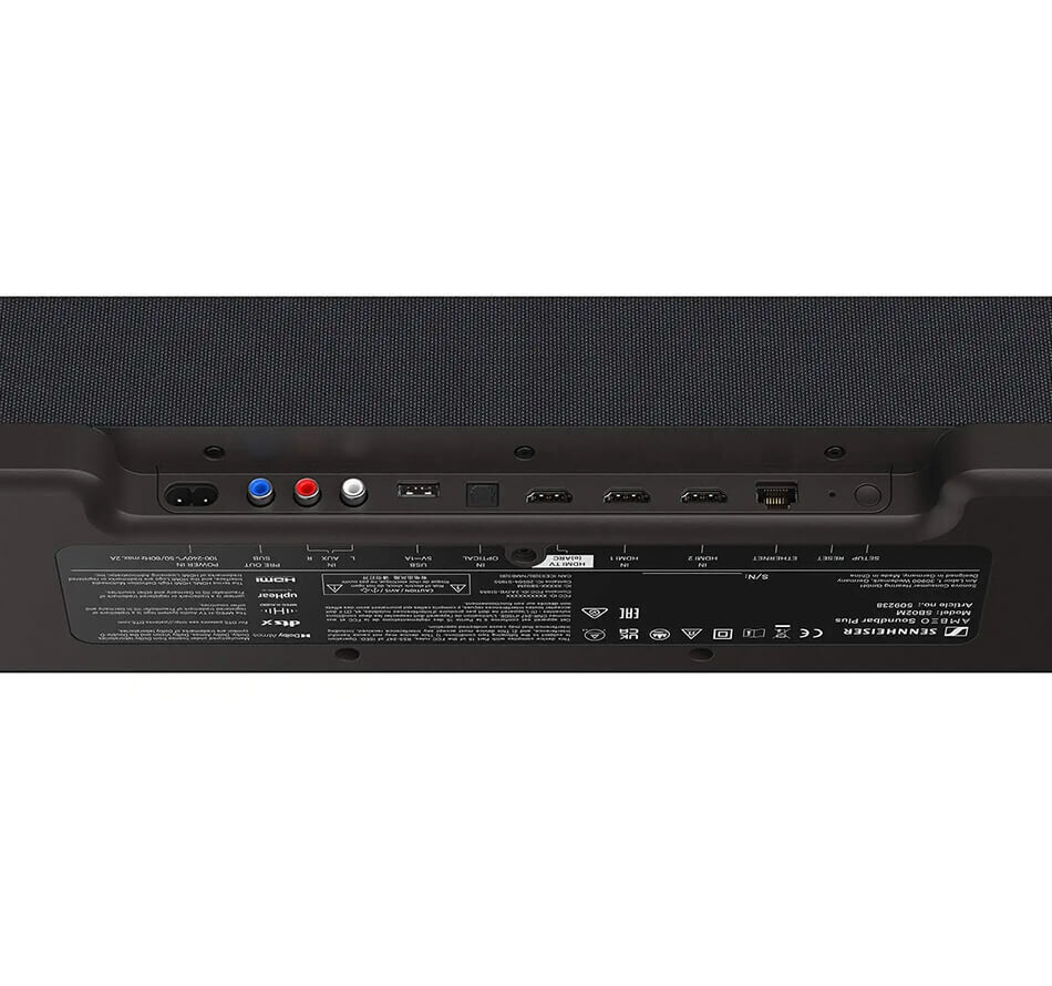 sennheiser Soundbar Ambeo Plus Anschlüsse