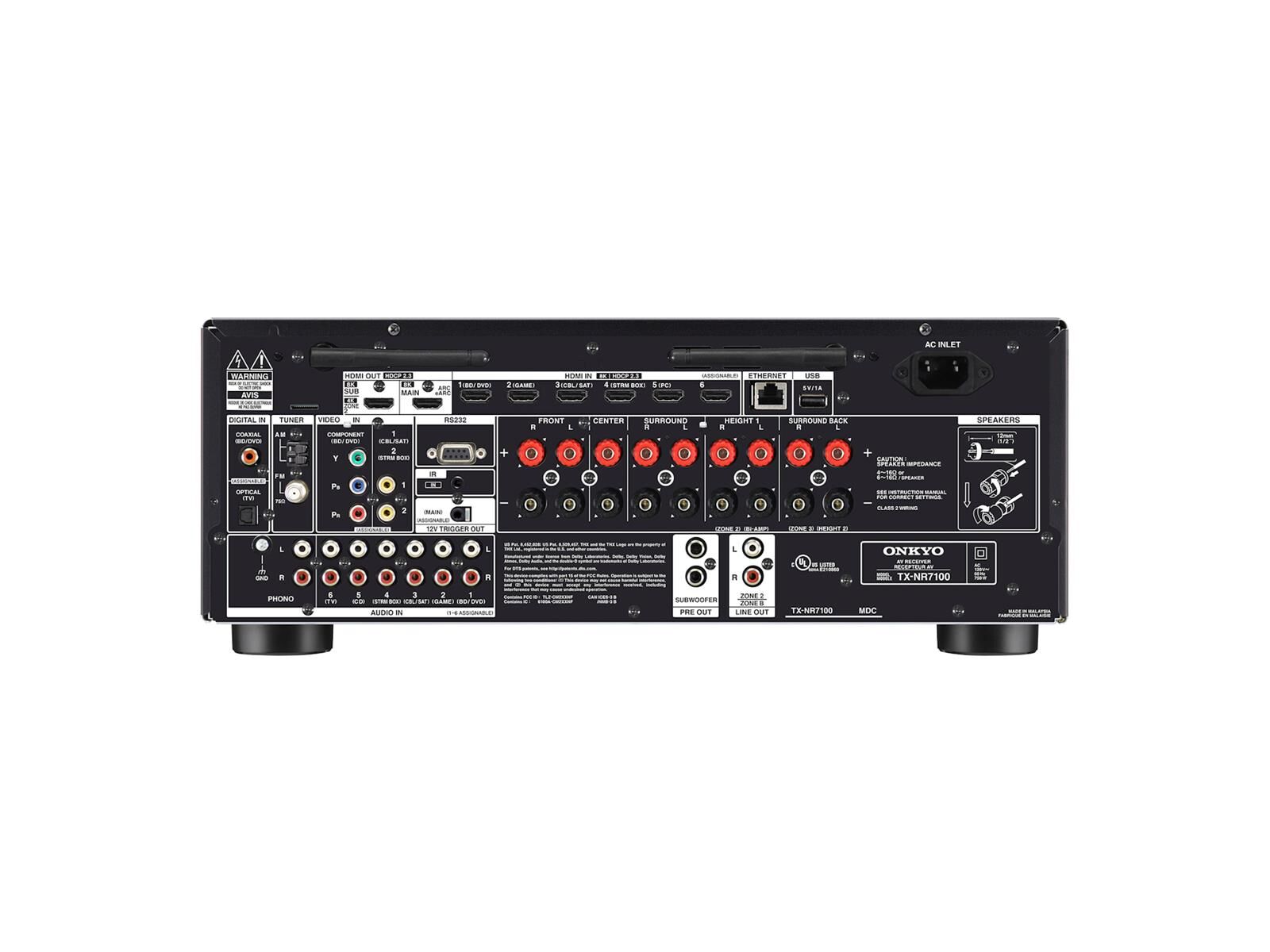 OnkyoTX-NR7100 9.2THX-AV Receiver schwarz