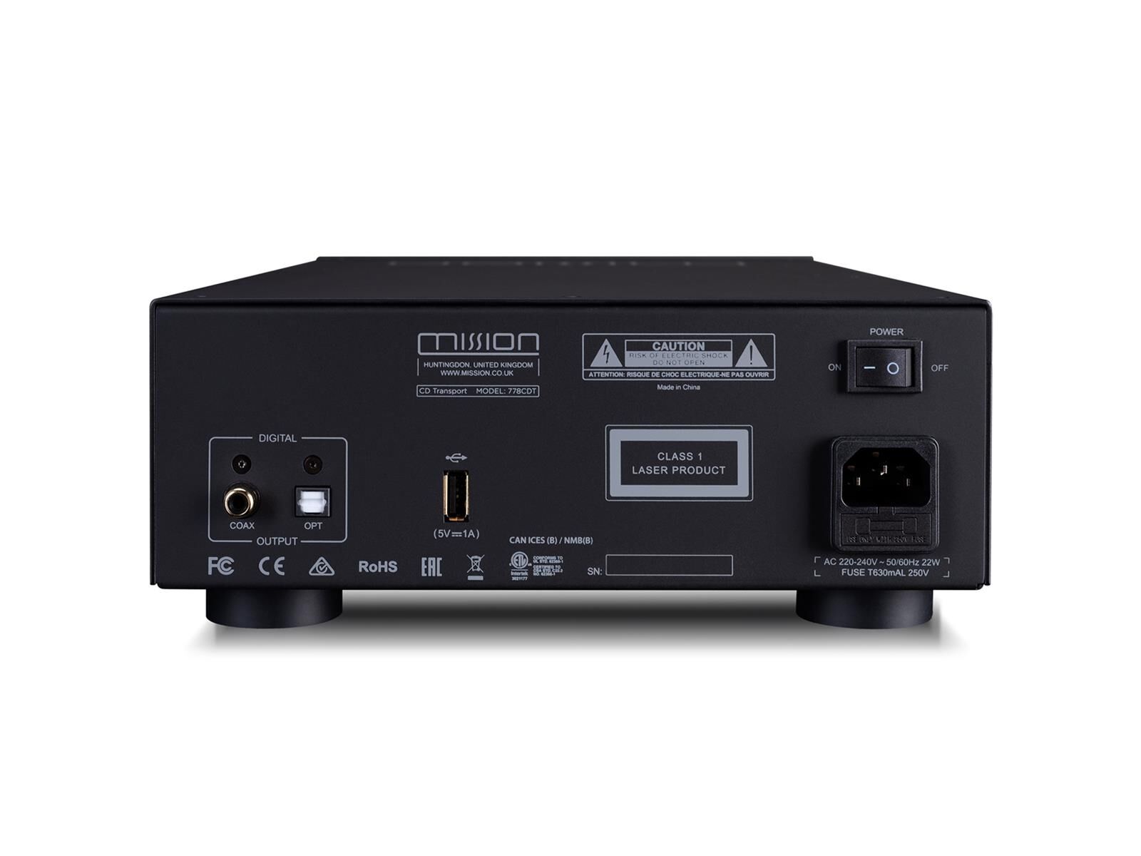 Mission 778CDT CD-Player Schwarz