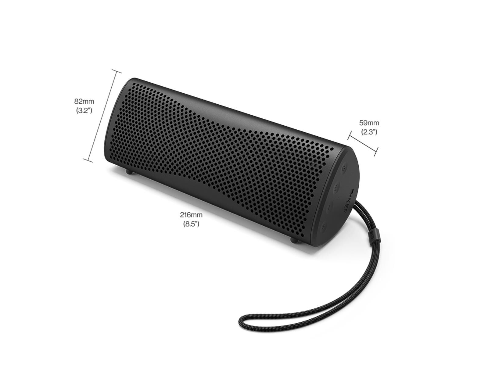 KEF MUO Bluetooth Lautsprecher Midnight Black KEF MUO Bluetooth Lautsprecher Midnight Black