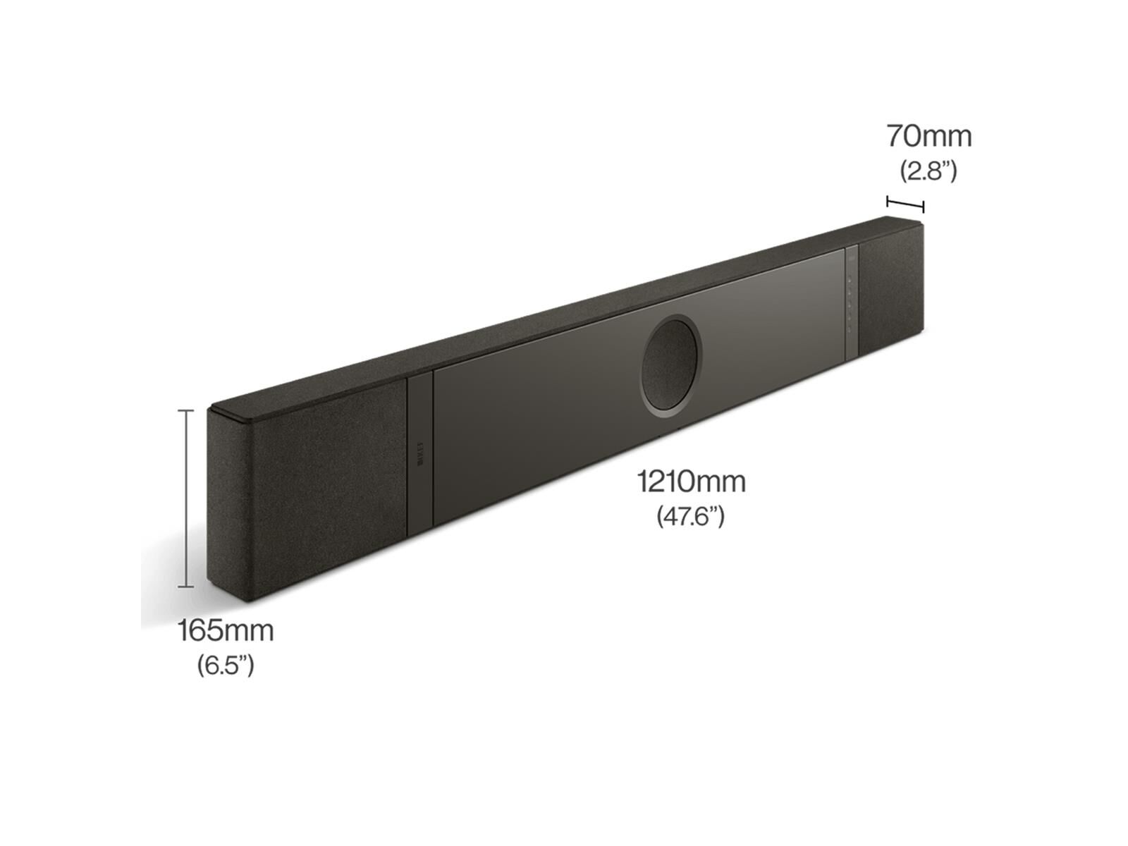 Kef XIO Soundbar UNIQ Atmos Slate Black