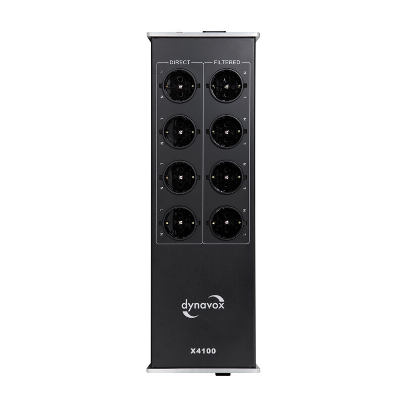 Dynavox X4100B HIFI-Steckdosenleiste Silber